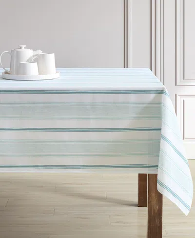 Laura Ashley Easy Care Pattern Tablecloth, 60" X 84" In Blue
