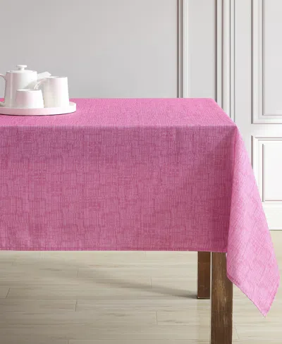 Laura Ashley Easy Care Solid Tablecloth, 60" X 84" In Purple