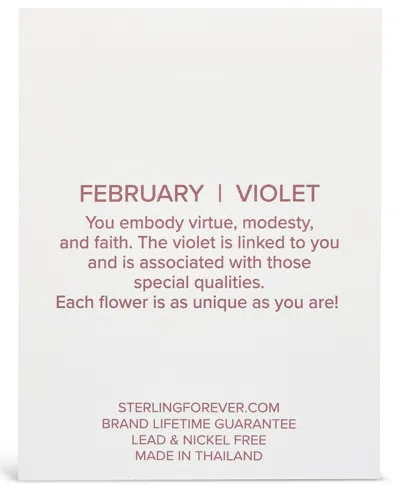 Sterling Forever Women's Birth Flower Necklace In Gold