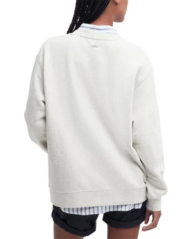 Barbour Women's Northumberland Sweatshirt In White