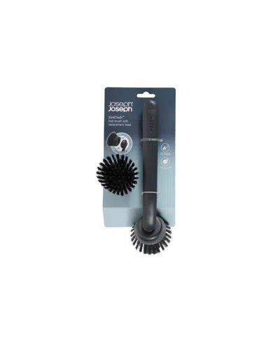 Joseph Joseph Sinktech 2-piece Dish Brush With Replacement Head In Black