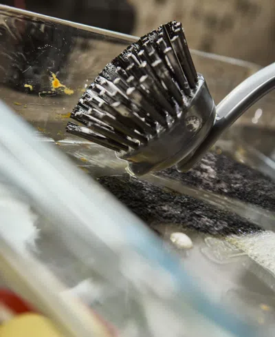 Joseph Joseph Sinktech 2-piece Dish Brush With Replacement Head In Black