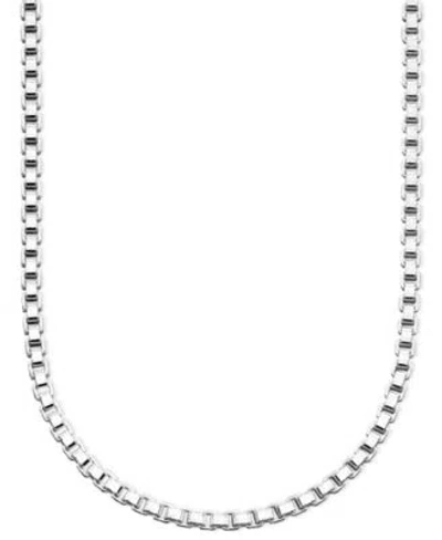 Giani Bernini Box Link 16 20 Chain Necklace In In Sterling Silver Or 18k Gold Plated Silver Created For Macys In Multi