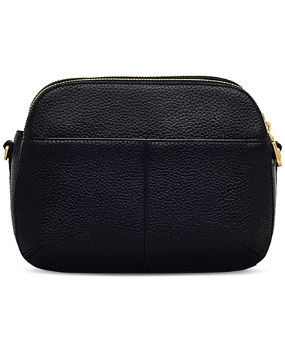 Radley London Dukes Place Medium Leather Ziptop Crossbody Bag In Black