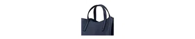 Radley London Blake Gardens Large Leather Ziptop Grab Bag In Blue