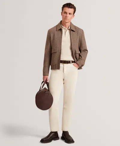 Ted Baker Connall Cotton Polo In Brown