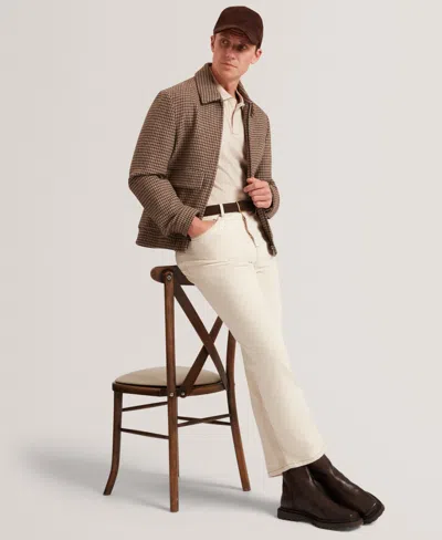 Ted Baker Connall Cotton Polo In Brown