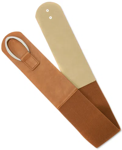 Inc International Concepts Interlocking-hook Stretch Belt, Created For Macy's In Brown