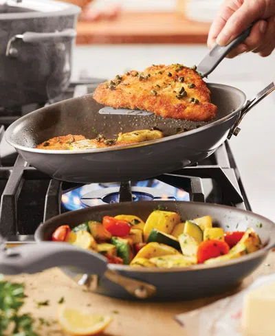 Rachael Ray Cook + Create Aluminum Nonstick Frying Pan Set, 2 Piece In Gray