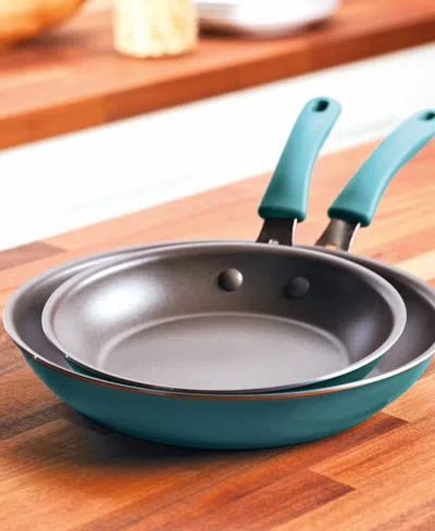 Rachael Ray Cook + Create Aluminum Nonstick Frying Pan Set, 2 Piece In Blue