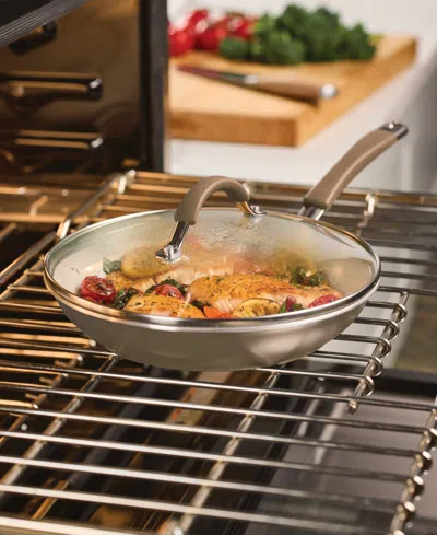 Rachael Ray Cucina Ceramic Nonstick 8-pc. Cookware Set, Created For Macy's In Brown