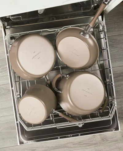 Rachael Ray Cucina Ceramic Nonstick 8-pc. Cookware Set, Created For Macy's In Brown