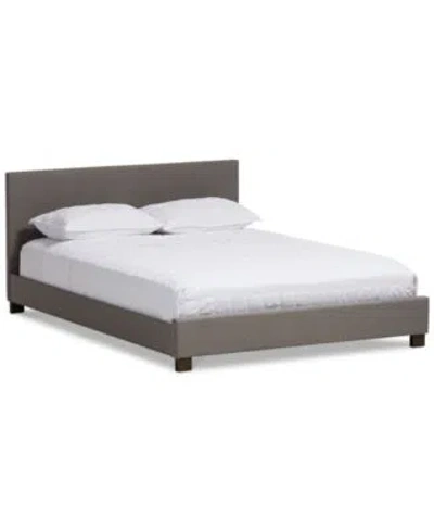 Macy's Brodyn Upholstered Bed Collection Quick Ship In Gray