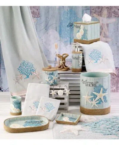 Avanti Beachcomber Seashells Resin Bath Accessories In Green