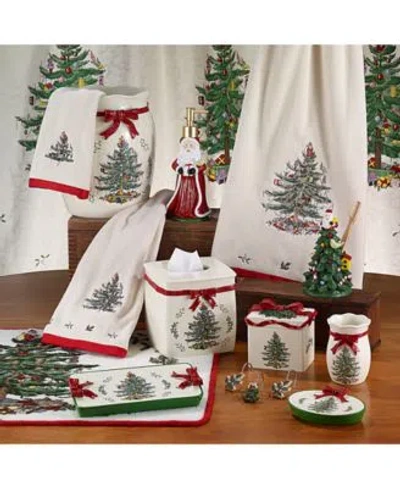Spode Christmas Tree Bath Towels In White