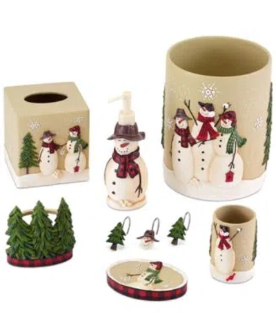 Avanti Snowman Gathering Holiday Resin Bath Accessories In Multi