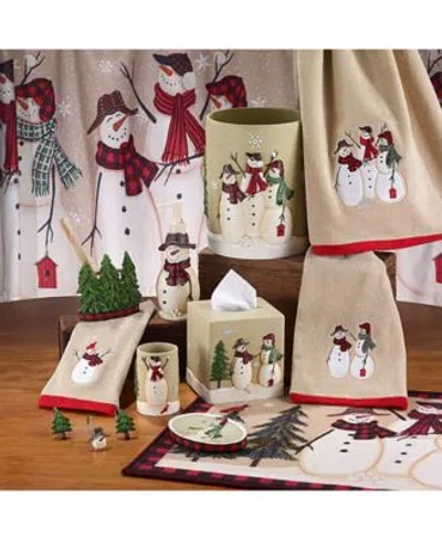 Avanti Snowman Gathering Holiday Resin Bath Accessories In Multi