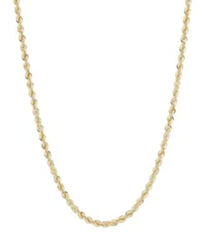 Macy's Diamond Cut Rope Link Chain 3mm Necklace Collection In 14k Gold In Gold