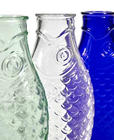 Serax Carafe Fish Glass, Set Of 1 In Blue