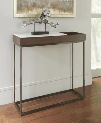Macy's Ennis Marble Console Table