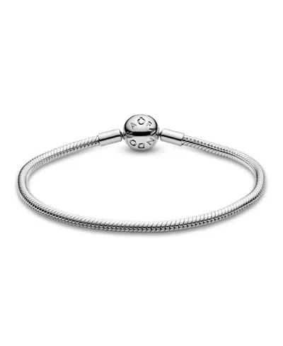 Pandora Moments Sterling Silver Snake Chain Bracelet In Gold