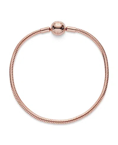 Pandora Moments Sterling Silver Snake Chain Bracelet In Gold