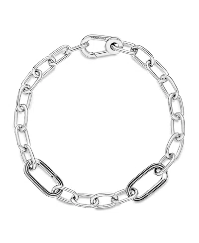 Pandora Me Sterling Silver Link Chain Bracelet In Metallic