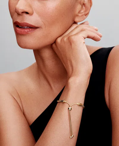 Pandora Disney Mickey Mouse Clasp Moments Snake Chain Bracelet In Gold