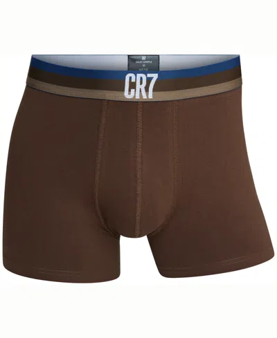 Cr7 Men's Cotton Blend Trunks, Pack Of 3 In Multi