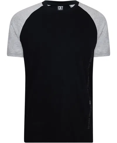 Cr7 Men's Cotton Loungewear Top And Short Set In Multi