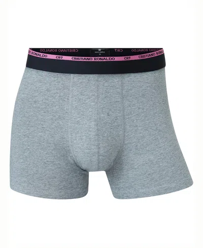 Cr7 Men's Cotton Blend Trunks, Pack Of 3 In Multi