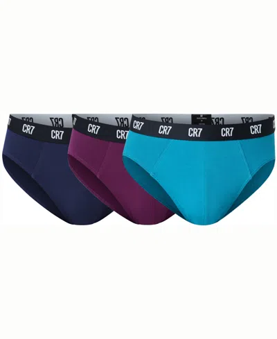 Cr7 Men's Cotton Blend Briefs, Pack Of 3