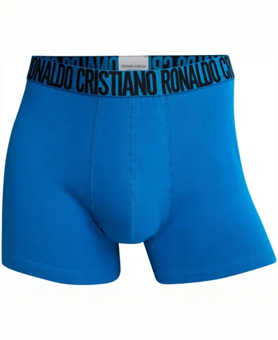 Cr7 Men's Cotton Blend Trunks, Pack Of 3 In Multi