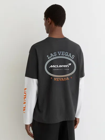 Reiss Mclaren Black Mclaren F1 Team Las Vegas T-shirt Unisex Fit In Black