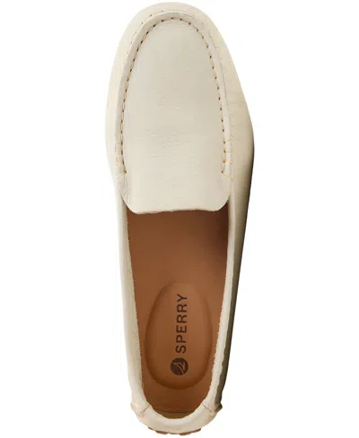 Sperry Women's Port Driver Round Toe Flats In Brown