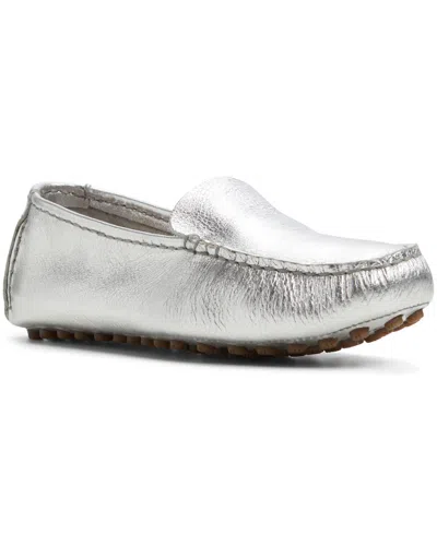 Sperry Women's Port Driver Round Toe Flats In Silver