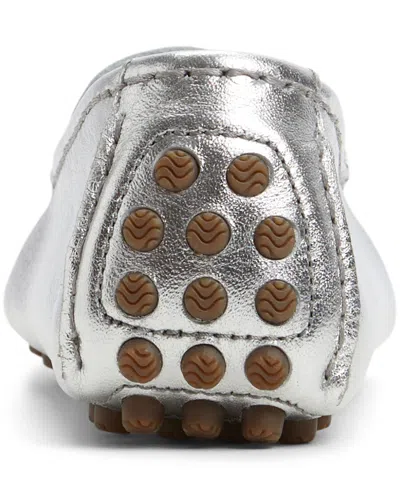 Sperry Women's Port Driver Round Toe Flats In Silver