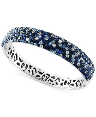 Effy Collection Effy Multi-sapphire Ombre Bangle Bracelet (13-1/3 Ct. T.w.) In Sterling Silver In Blue
