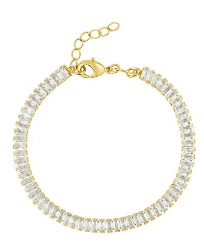 And Now This Cubic Zirconia Baguette Bracelet In Gold