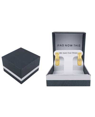 And Now This Crystal Hoop Earring In Gold