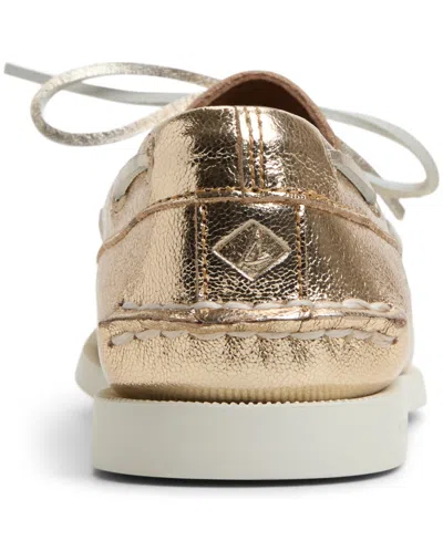 Sperry Women's Authentic Original 2 Eye Lace-up Boat Shoe In Gold