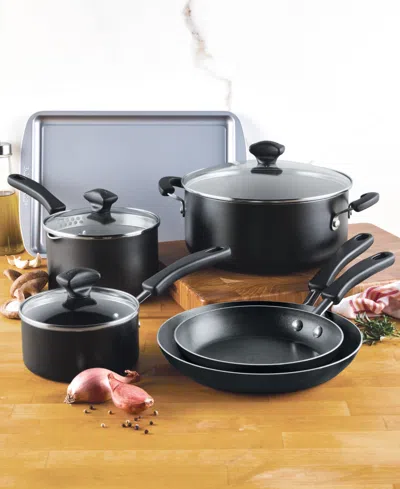 Farberware Cookstart 15-pc Diamondmax Nonstick Cookware Set In Black