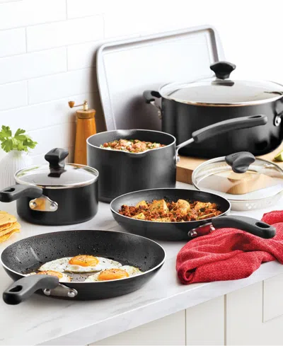Farberware Cookstart 15-pc Diamondmax Nonstick Cookware Set In Black