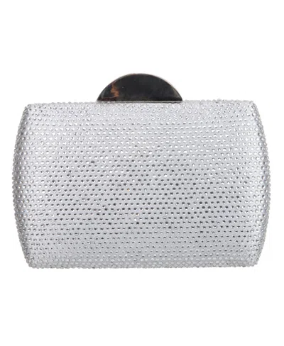 Nina Women's Crystal Minaudiere In White