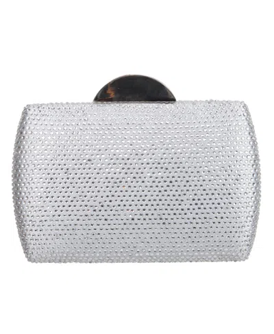 Nina Women's Crystal Minaudiere In White
