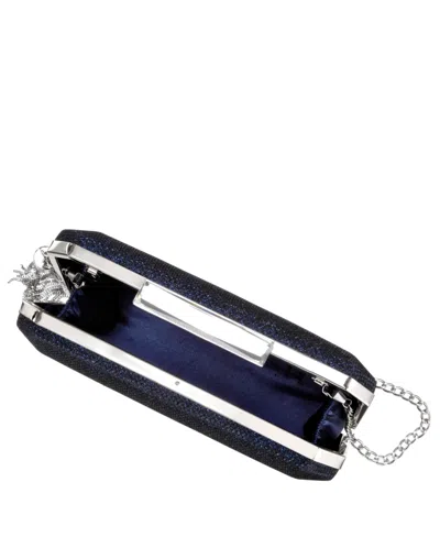 Nina Women's Geometric Minaudiere Bag With Tassle In Blue