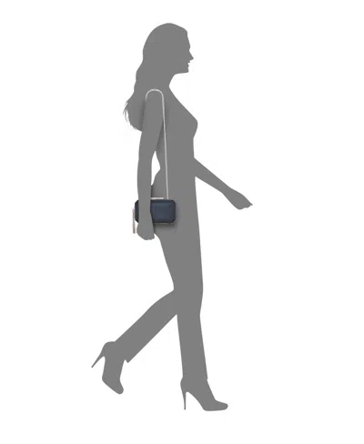 Nina Women's Geometric Minaudiere Bag With Tassle In Blue