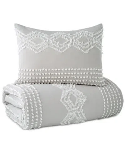 Peri Home Cut Geo Comforter Sets In Gray
