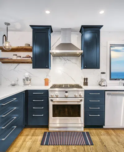 Nautica Polyvinyl Chloride Loop Utility Indoor Or Outdoor Striped Mat, 24" X 36" In Multi