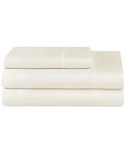 Juicy Couture Satin 4 Piece Sheet Set, Full In White